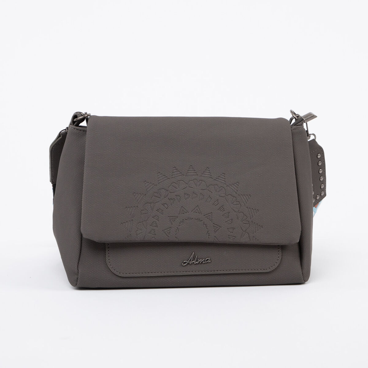 Bolso Ecocuero Gris Alma