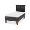 Cama Europea CIC 1,5 Plazas Ortopedic Advance + Respaldo Torino Negro