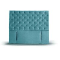 Respaldo Latam Home 2 Plazas Brescia Tela Velvet Turquesa