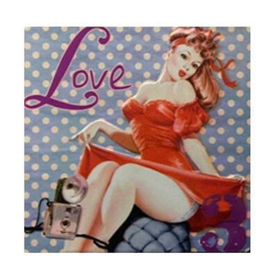 Cuadro Placa Metal Vgo para Colgar 30 x 30 cm Mod3