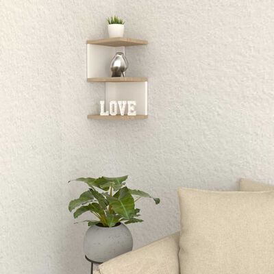 Repisa 2 Niveles TuHome Indigo Blanco Rovere