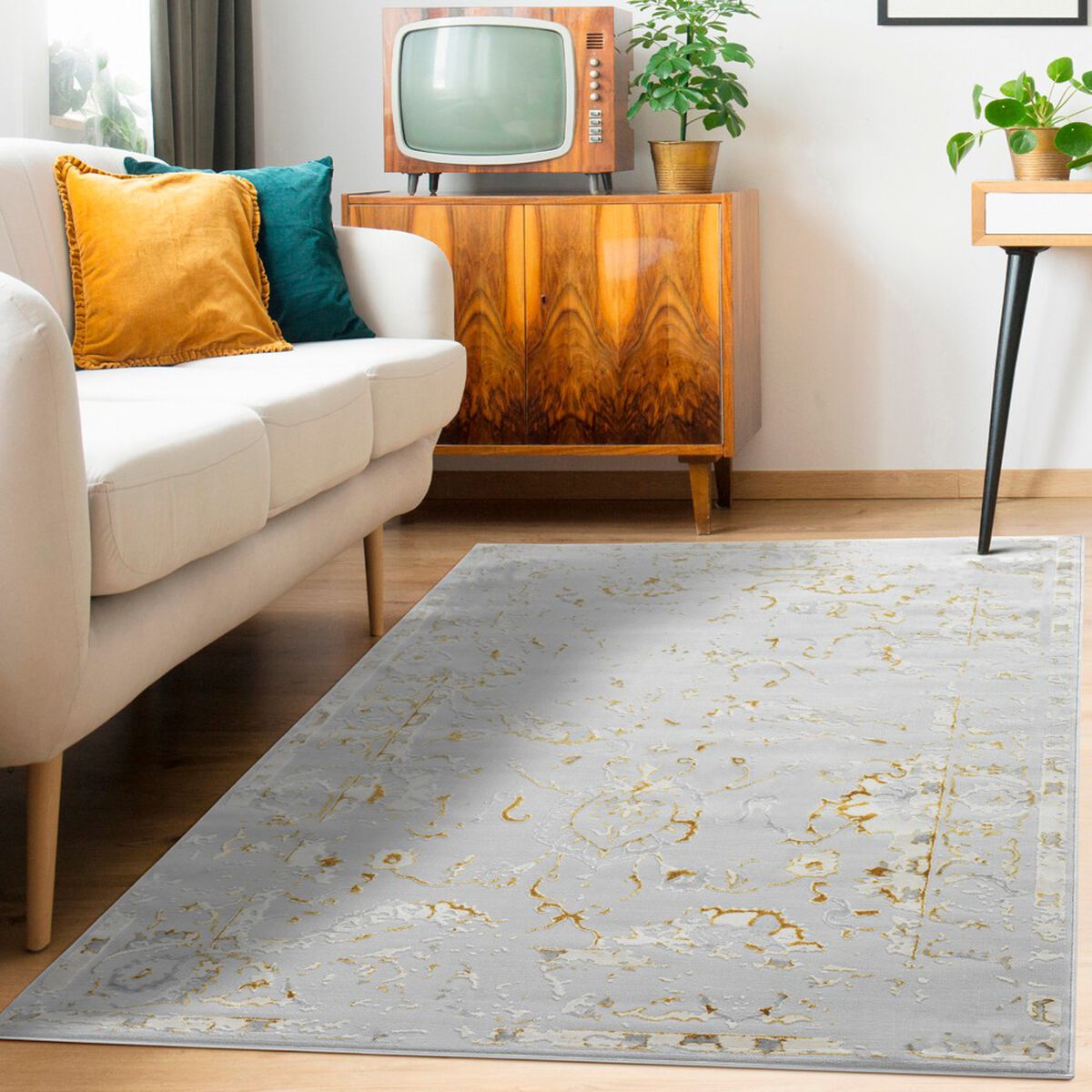 Alfombra Modalfo Babil 120 x 180 cm Dorado