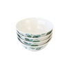 Set Bowls Doral Flor 4 Piezas Verde