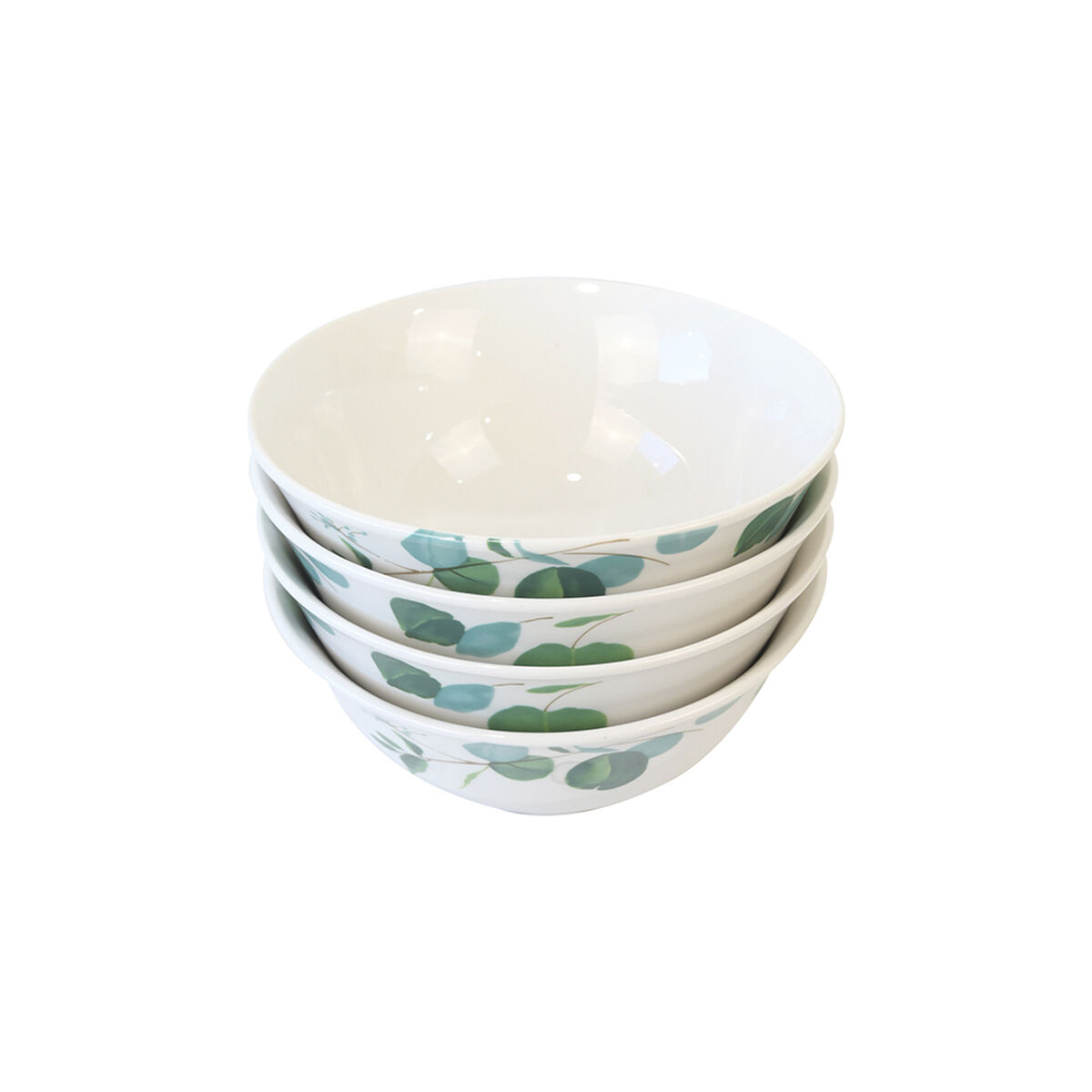 Set Bowls Doral Flor 4 Piezas Verde