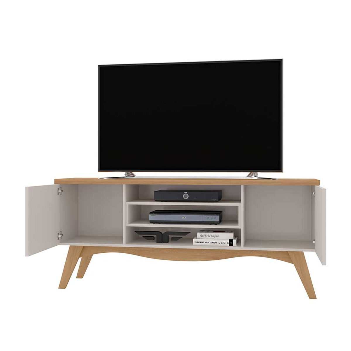 Rack TV Exit Lis Hasta 65" Beige Cedro