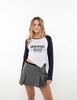Polera Raglán Con Estampado Mujer Icono