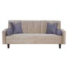 Futón Black Factory Vanguardia 3 Cuerpos Beige Gris