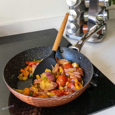 Imagen 2 del producto Set 2 Sartenes Antiadherentes + Tapa Simplit Cobre 24 | 28 cm