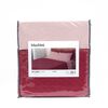 Set Quilt + Juego de Sábanas Mashini 1,5 Plazas Liso Rojo