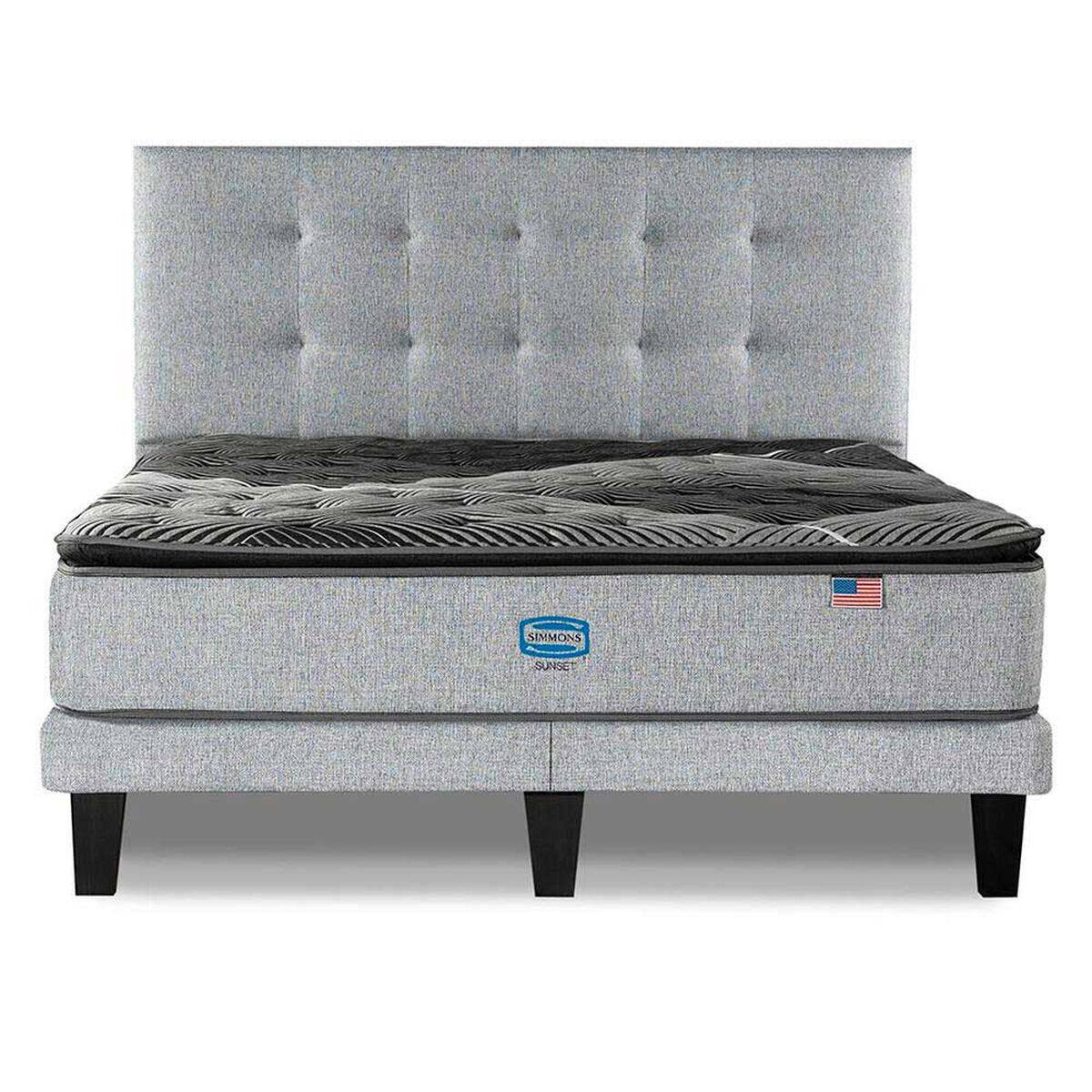 Cama Europea Simmons 2 Plazas Sky