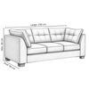 Sof&aacute; Muebles MPR Edimburgo 3 Cuerpos Gris Medio