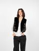 Chaqueta Terciopelo Plush Sin Mangas Mujer Alma