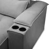 Sofá Amuv Malta Reclinable 3 Cuerpos Gris
