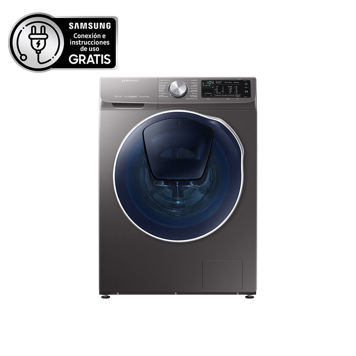 Lavadora Secadora Samsung WD10N64FOOX/ZS 10,5/6 Kg.