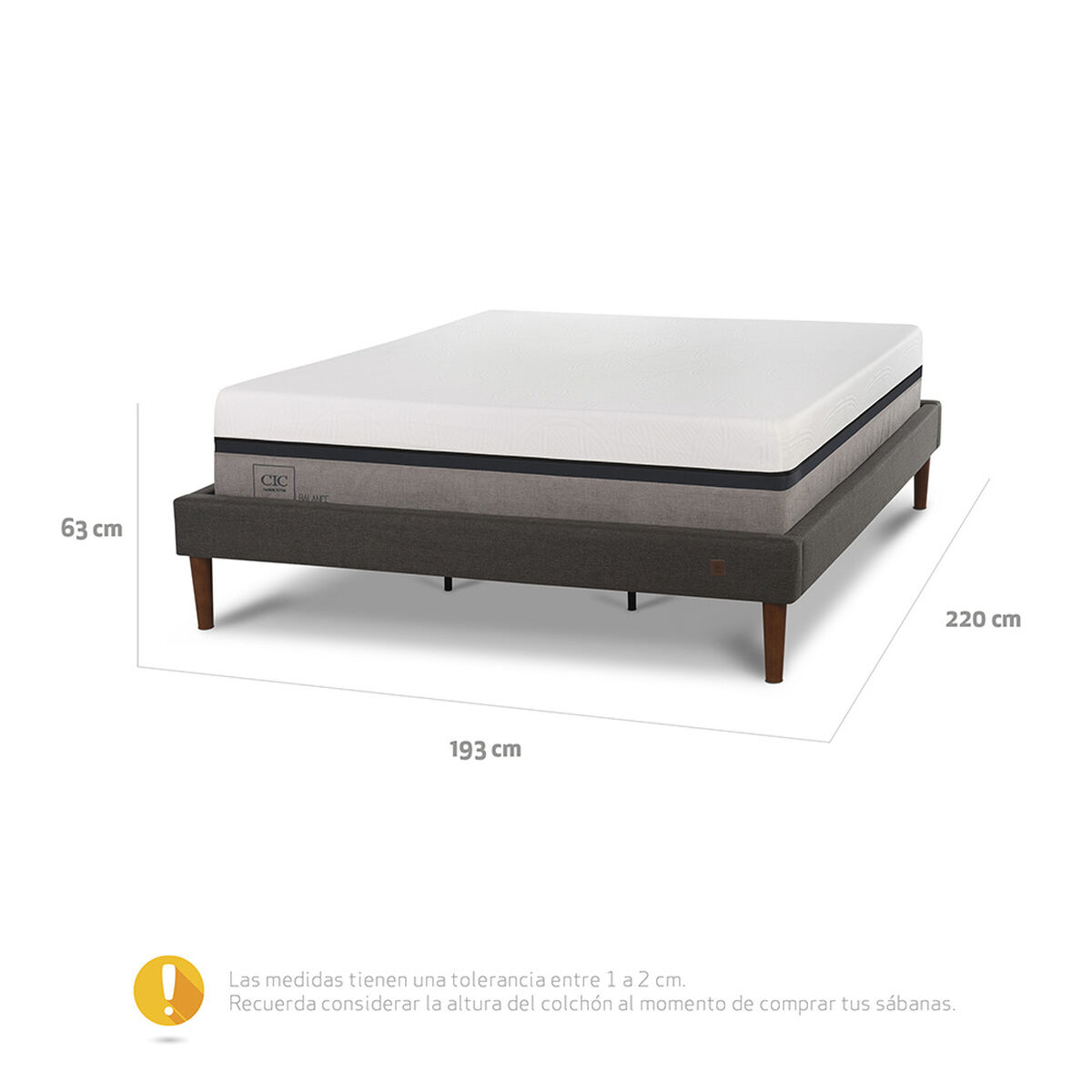 Cama Europea CIC King Balance