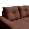 Sofá Seccional Muebles MPR Azalea 3 Café