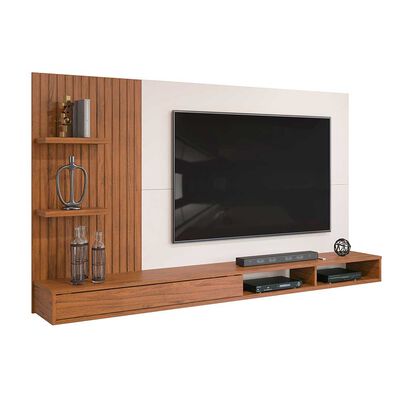 Imagen 2 del producto Panel TV Vekkahome Bento Hasta 60"" Blanco Café