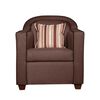 Juego de Living Ruzam Mobel Zafiro Sof&aacute; 3 Cuerpos + Dos Sillones 1 Cuerpo Lino Caf&eacute;