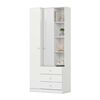 Closet Home Mobili Karla 2 Puertas 3 Cajones Blanco