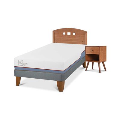 Imagen 2 del producto Cama Europea CIC 1,5 Plazas Excellence Plus + Respaldo + Velador New Gales