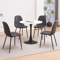 Juego de Comedor Zoy Home Saona 4 Sillas Grafito
