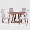 Juego de Comedor Decocasa Avena 4 Sillas Canela