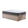 Cama Boxet Latam Home 1.5 Plazas + Colch&oacute;n Resortes Zen Pro Funda Lavable Beige