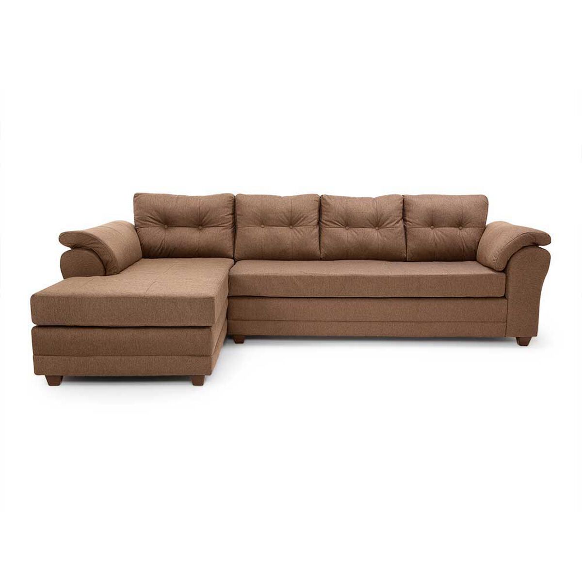 Sofá Seccional Muebles MPR Journey 3 Café