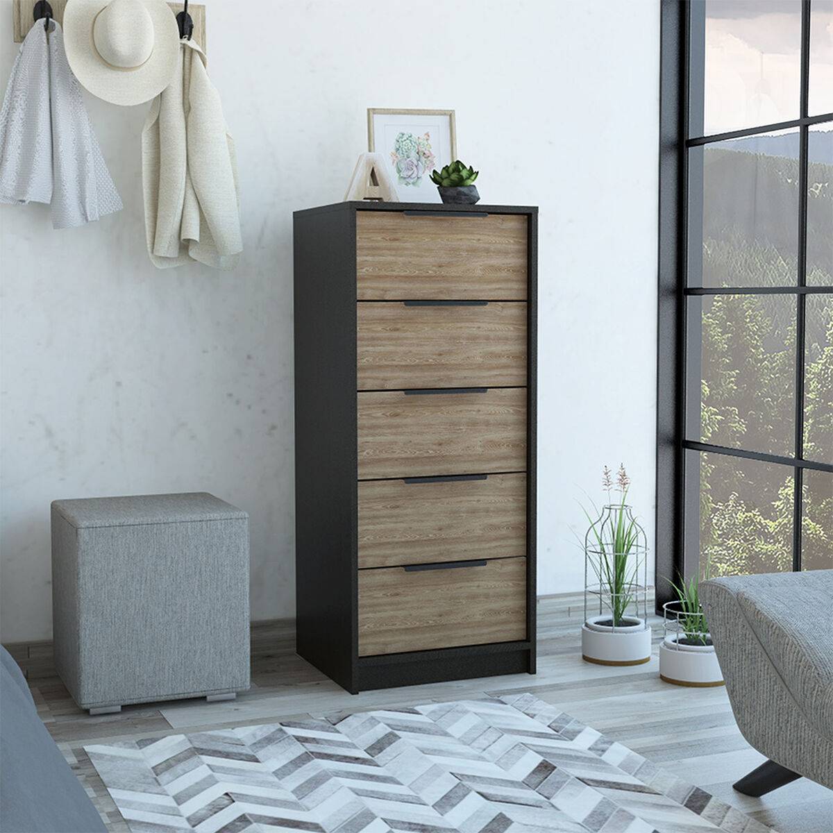 Cómoda TuHome Kaia 5 Cajones