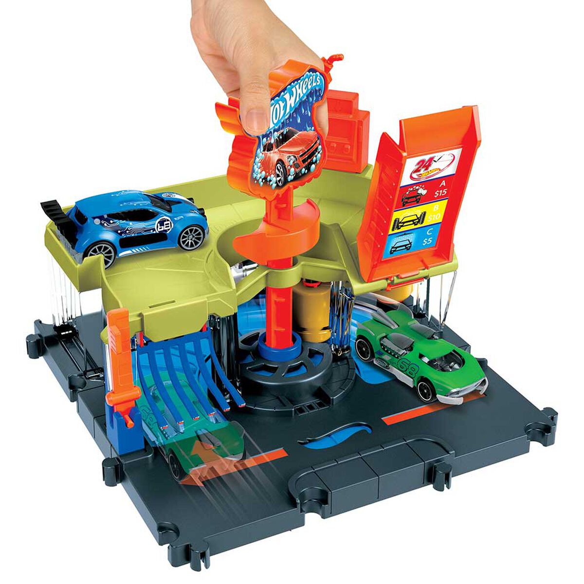 Pista de Autolavado de la ciudad Hot Wheels City