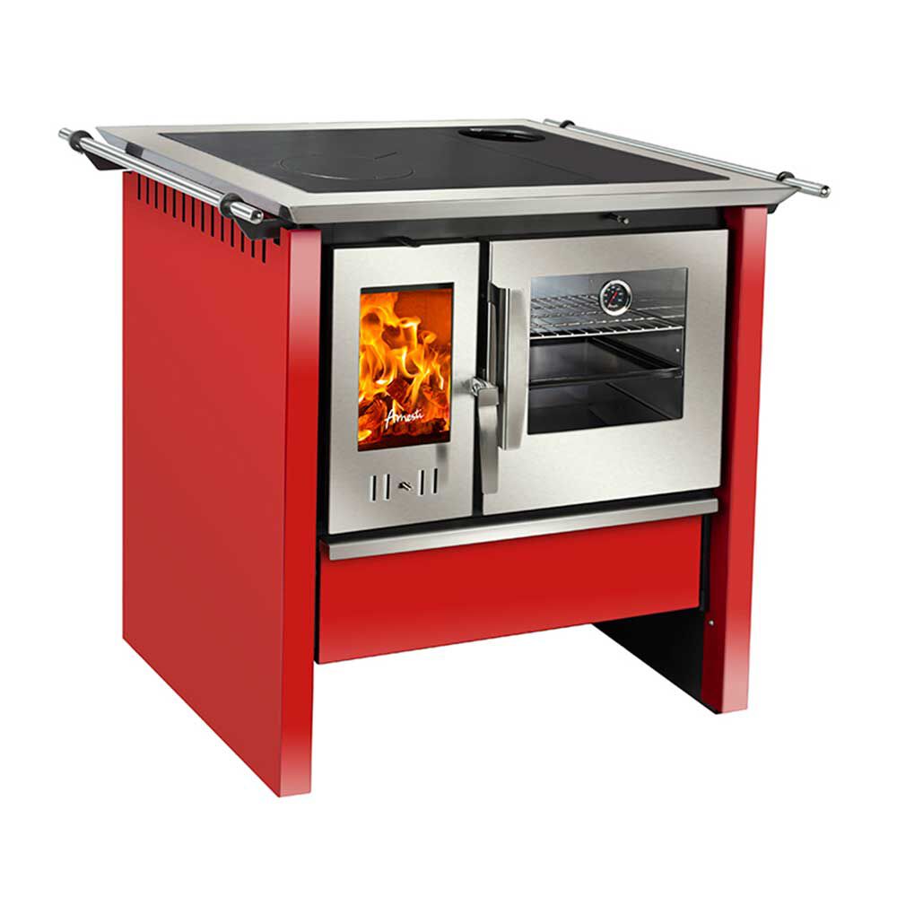 Cocina a Leña Amesti Allegra Roja