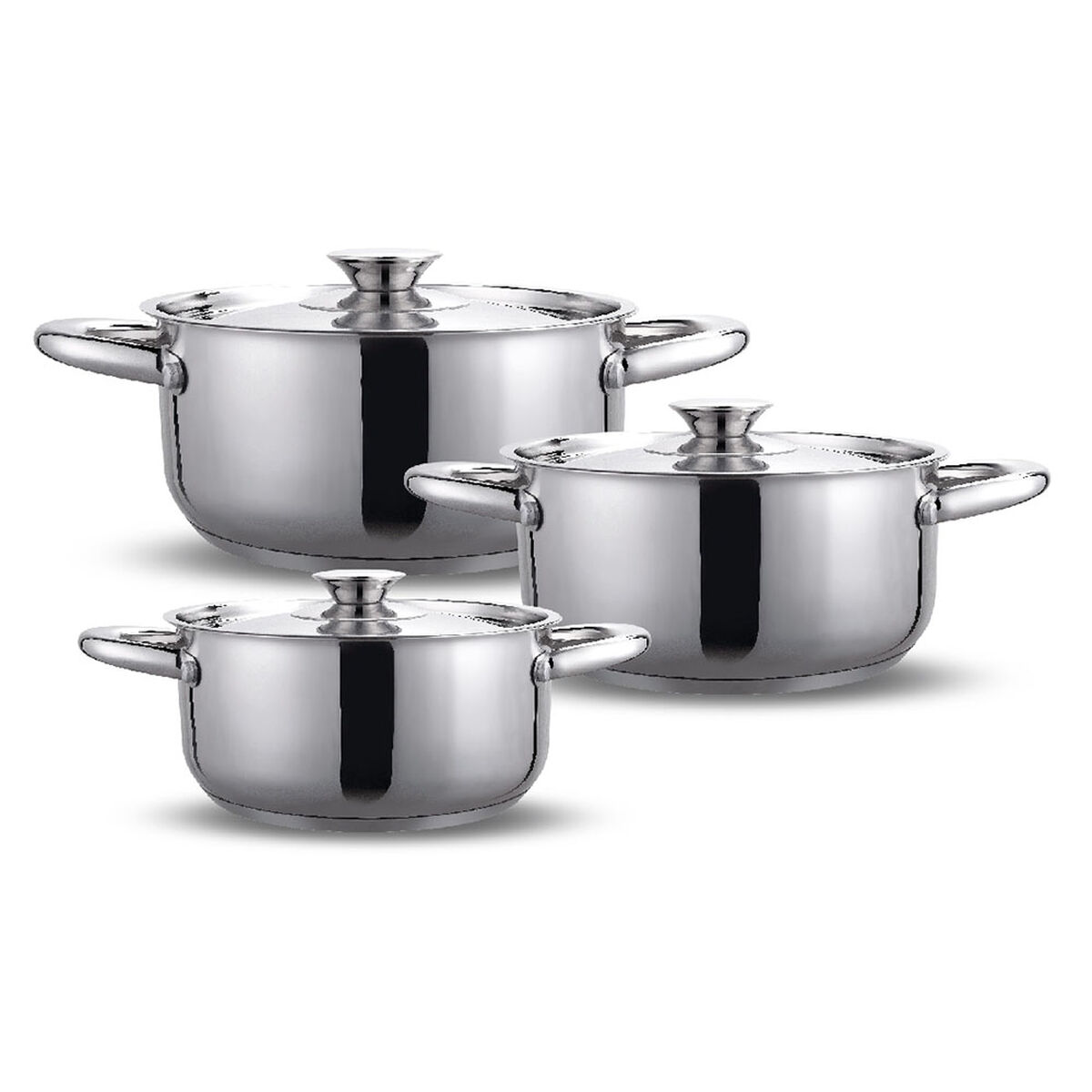 Batería de Cocina Acero Inoxidable Wens 6 Piezas