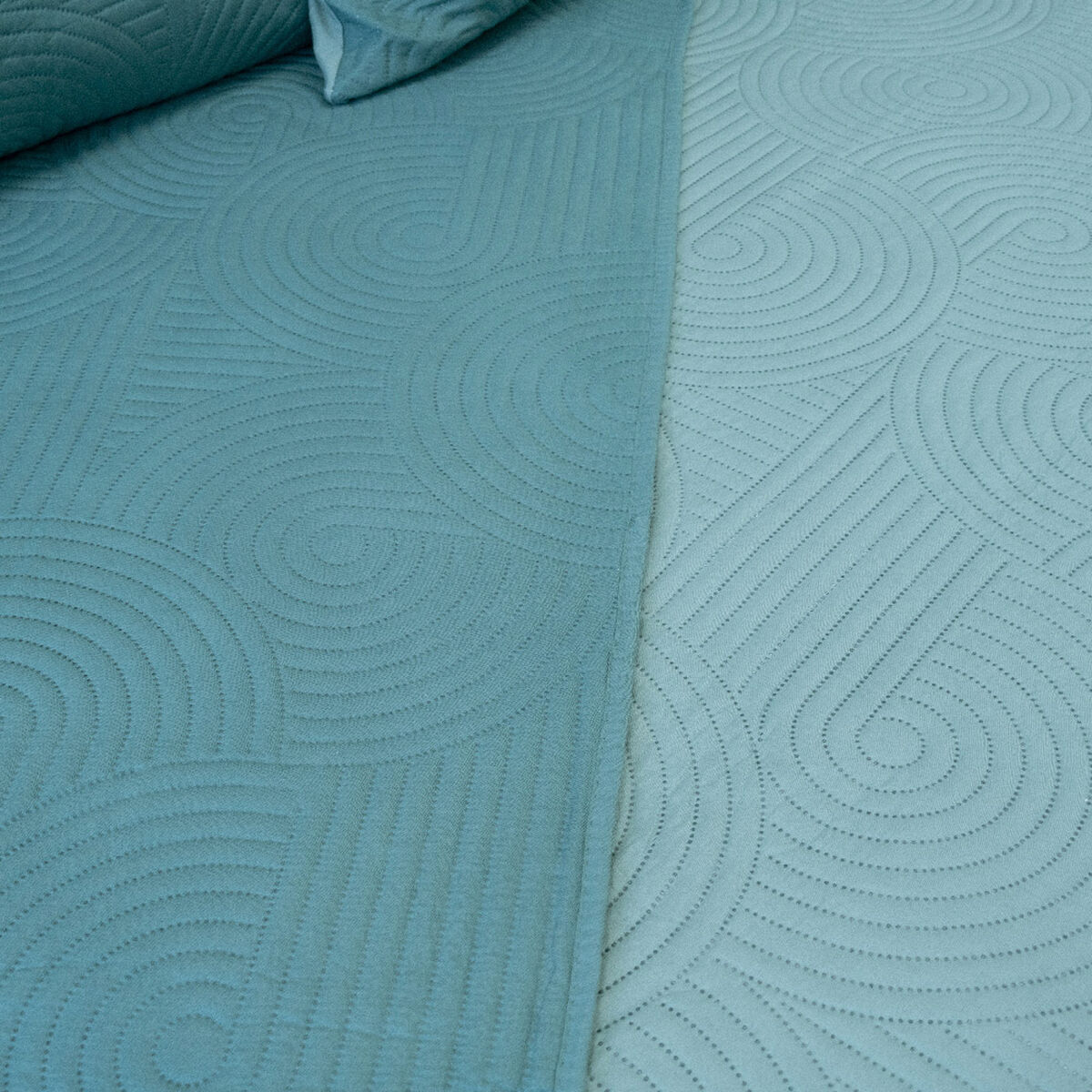 Quilt Doral Hotpress Bi-Color 1,5 Plazas Verde