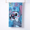 Toalla de Playa con Bolso Infantil Disney Stitch Surf 70 x 140 cm