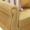 Juego de Living Innovamuebles Azucena Sofá 3 Cuerpos + Dos Sillones 1 Cuerpo Oro 