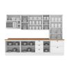 Kit Cocina Home Mobili Americana 12 Puertas 5 Cajones Natural