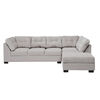 Seccional Derecho Muebles MPR Edimburgo 5 Cuerpos Gris Claro