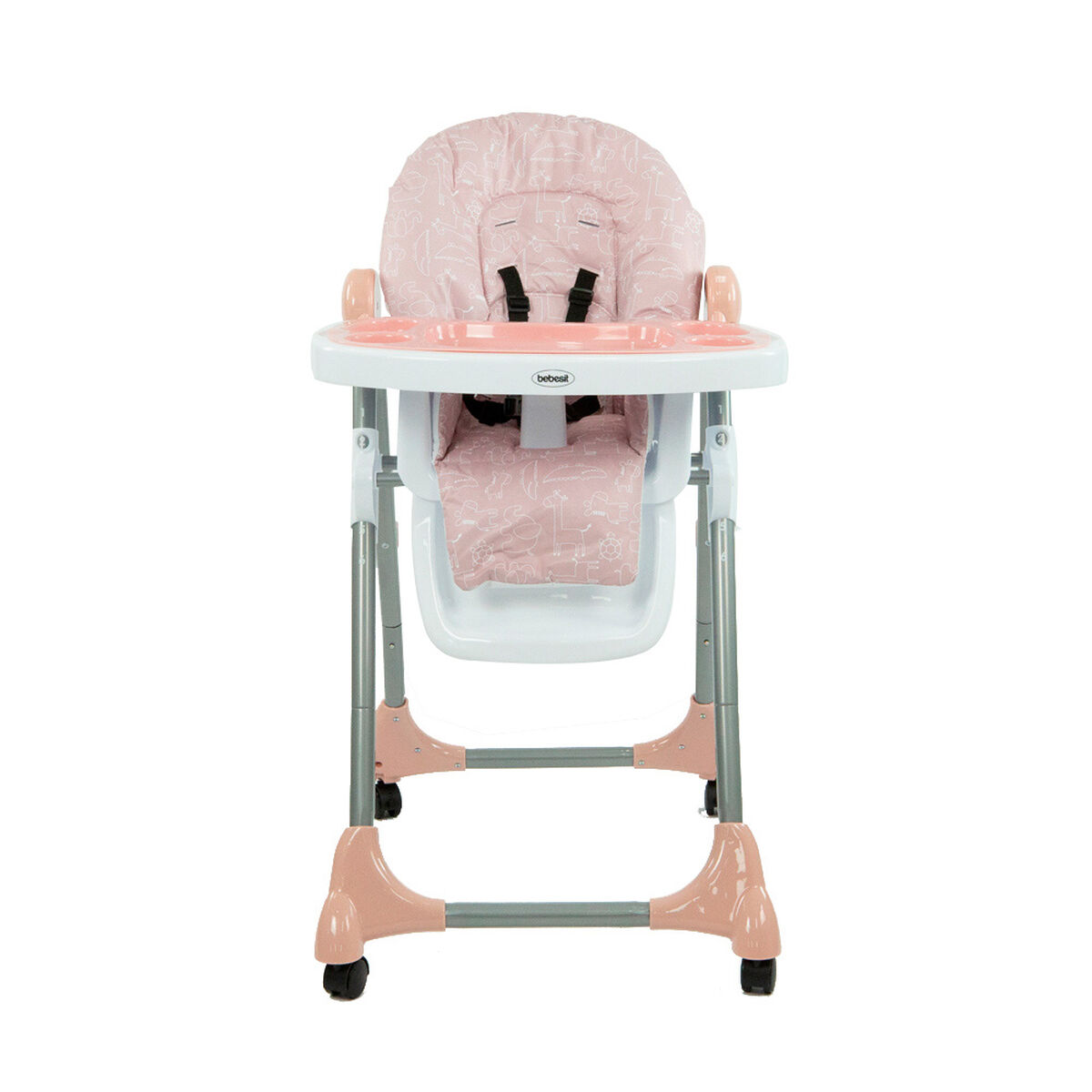 Silla de Comer Multiposiciones Snack SX Rosada Bebesit
