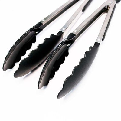 Imagen 2 del producto Set 2 Pinzas de cocina Swiss Nature Labs Cross Gris