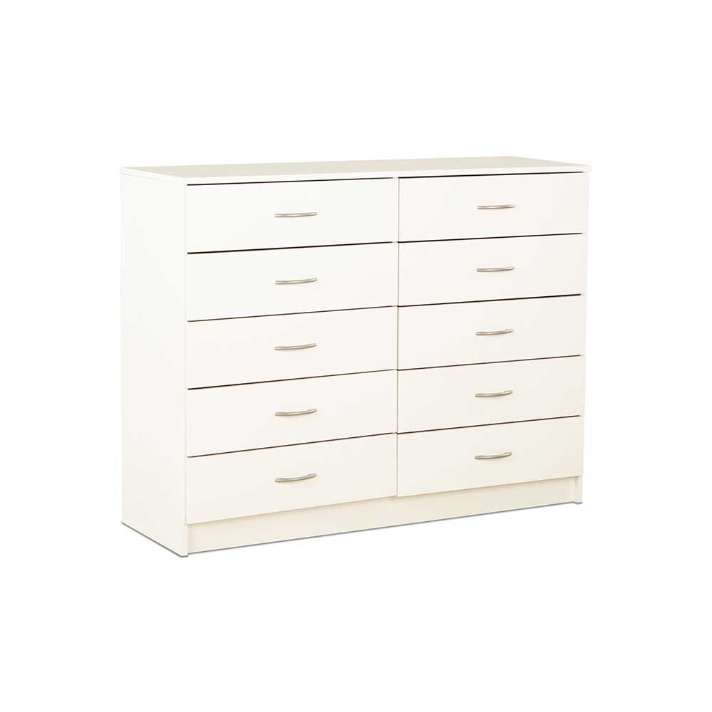 Cómoda Stanford 10 Cajones Blanco