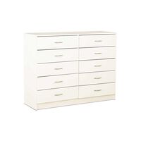 Cómoda Stanford 10 Cajones Blanco