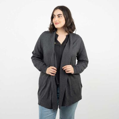 Cárdigan Mujer Extralindas Gris, Verde