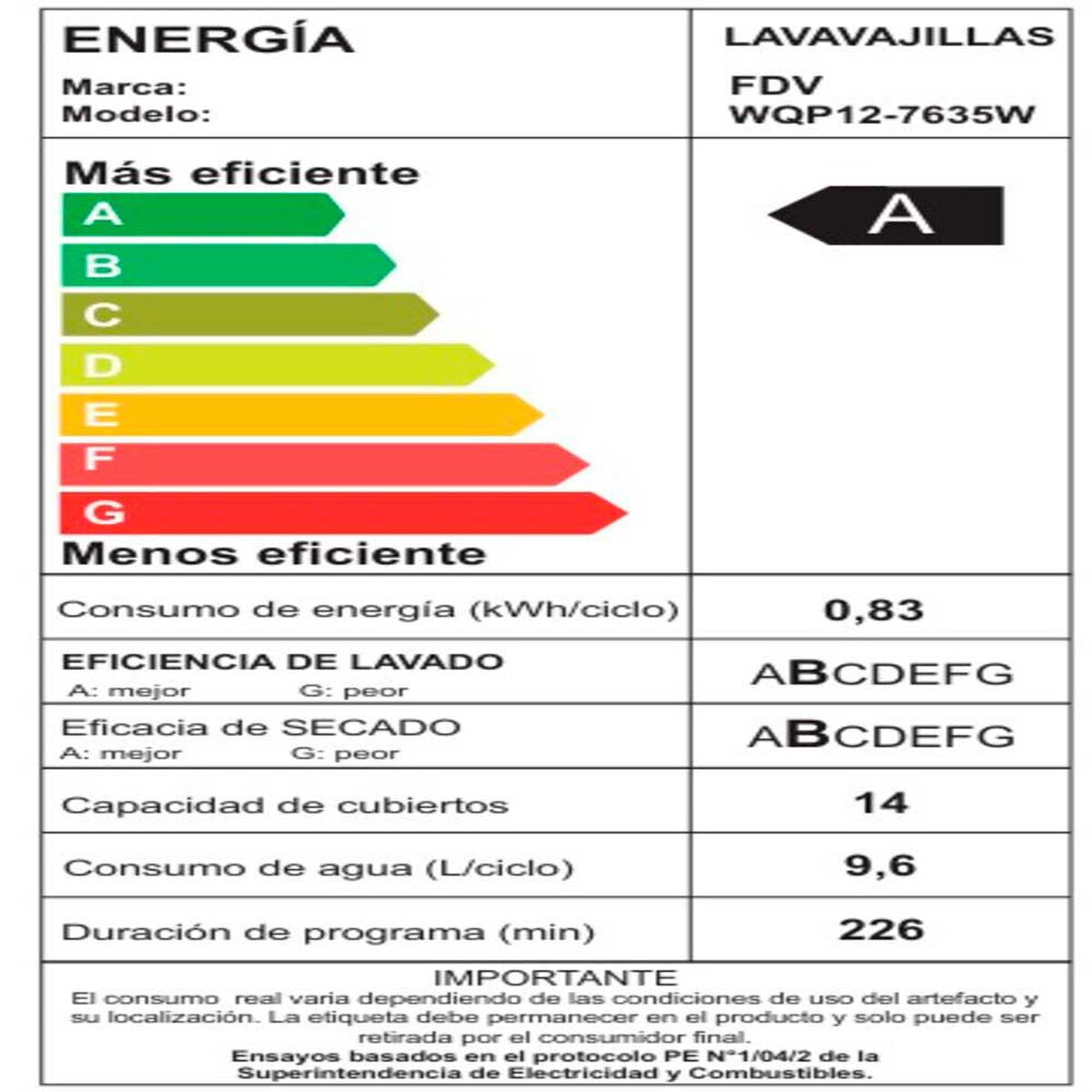 Lavavajillas Fdv Acqua 14C Gris