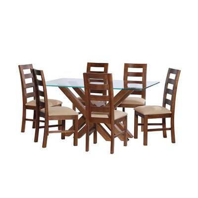 Imagen 1 del producto Juego de Comedor Latam Home Merida 6 Sillas Beige