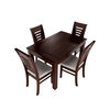 Juego de Comedor Muebles Hema Roma 4 Sillas Chocolate