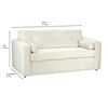 Sofá Bodevir Vivo PU 30 3 Cuerpos Beige 