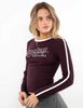 Polera Con Estampado Manga Larga Mujer Icono