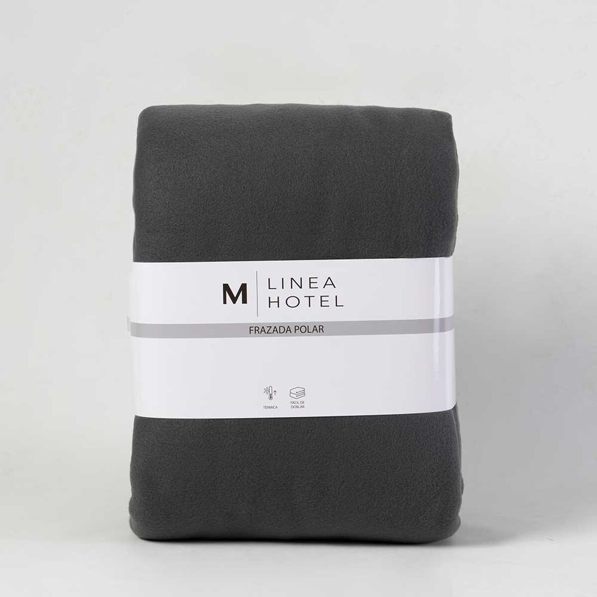 Frazada de Poli&eacute;ster Linea Hotel King Liso Gris