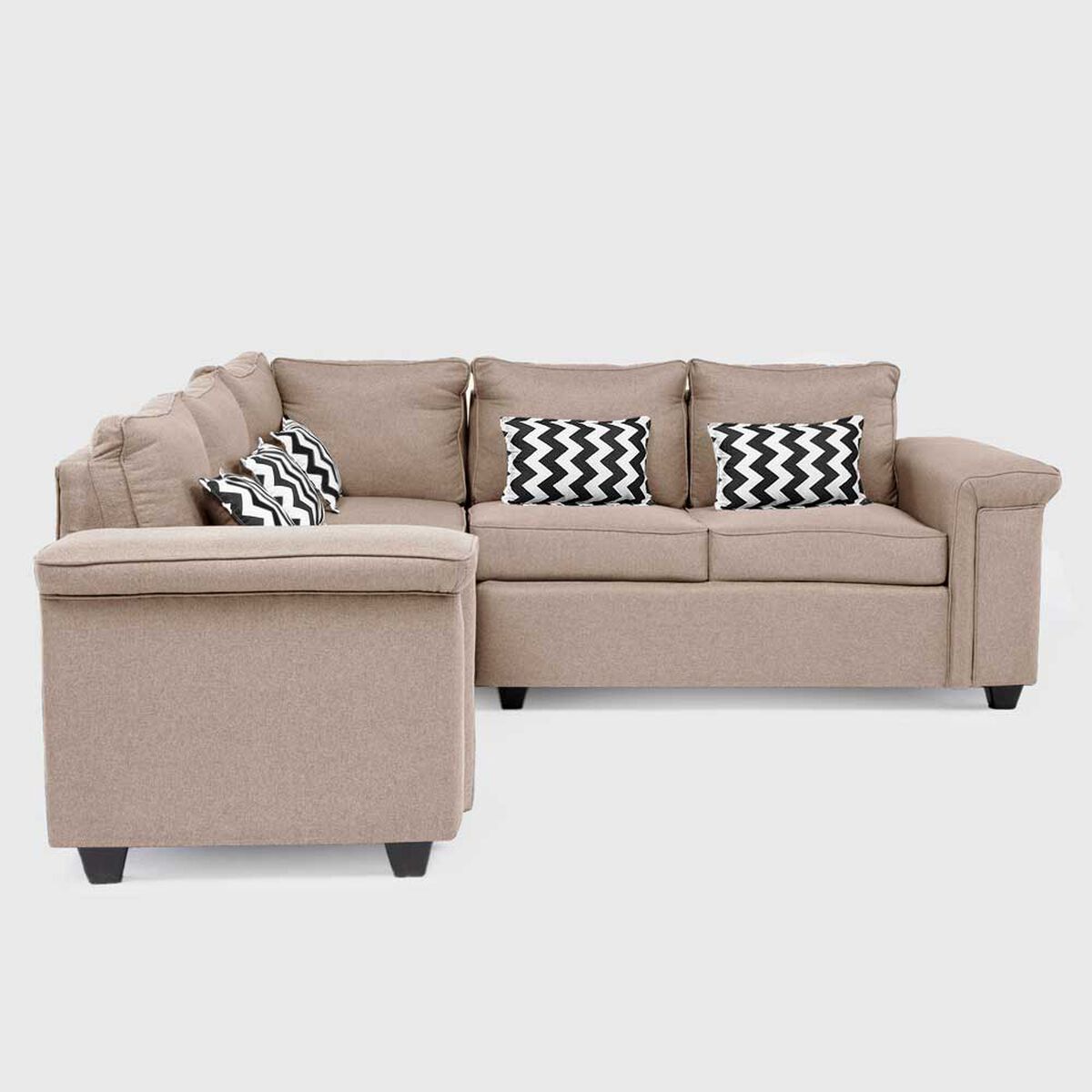 Sof&aacute; Seccional Mons Sicilia 5 Cuerpos Beige