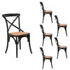 Set 6 Sillas Spazzio Retro Negra